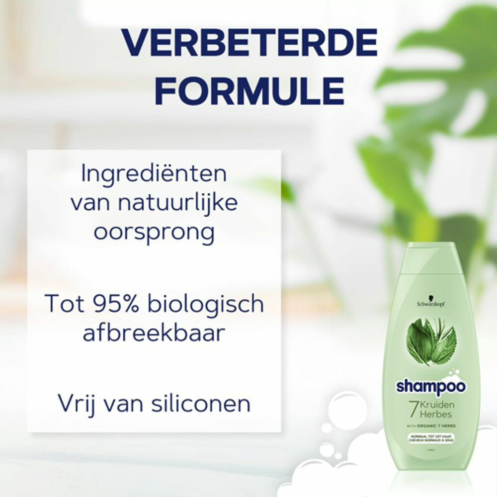 5x Schwarzkopf 7 Kruiden Shampoo400 ml