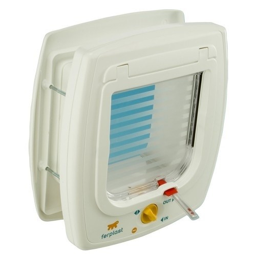 Porta branca para cães
