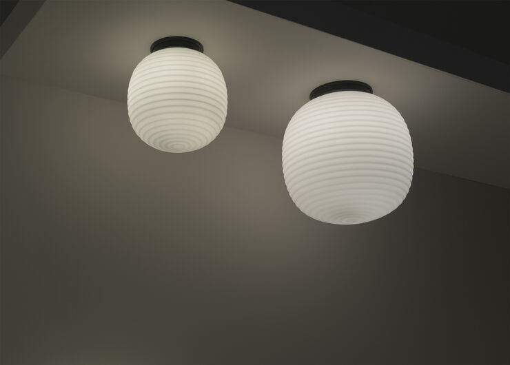 New Works Lantern Globe Ceiling Lamp Frosted white