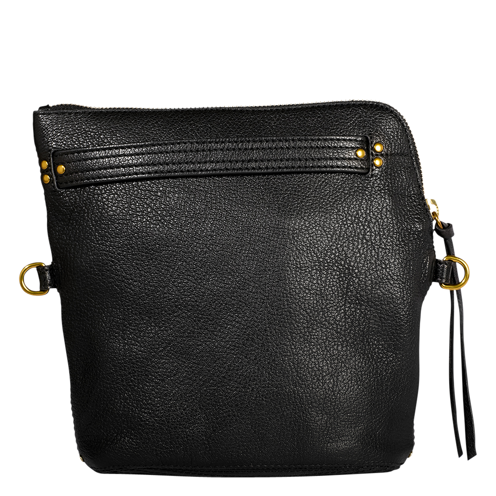 LUCKY - Pochette en cuir métallisé | Noir