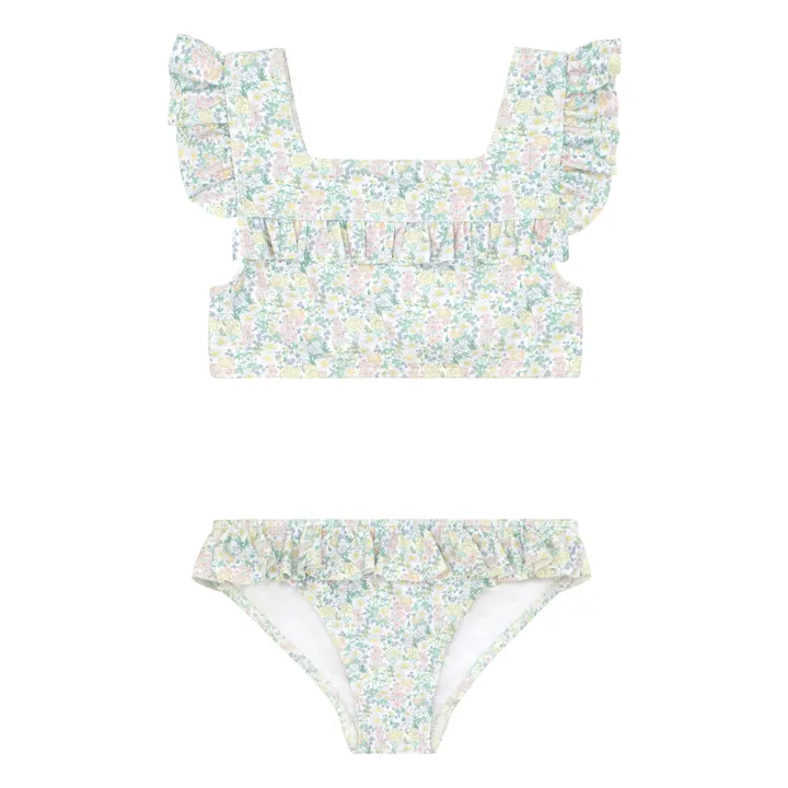 Minnow Maillot 2 Pièces Square Fleur | Vert