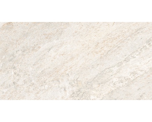 Porseleinen wand- en vloertegel Quarziet Blanco 32 x 62,5 x 0,9 cm