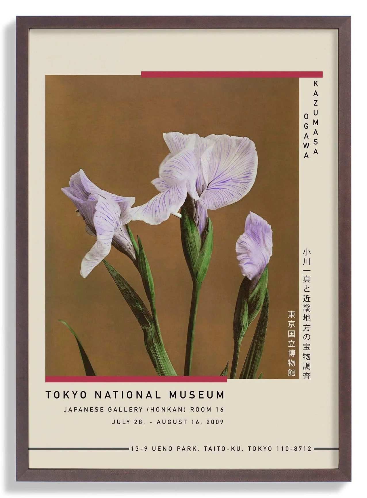 Drei Iris Kæmpferi von Kazumasa Ausstellung