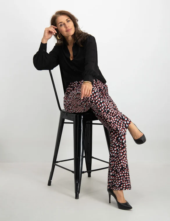 Tramontana Broek Feather print Q03-09-101