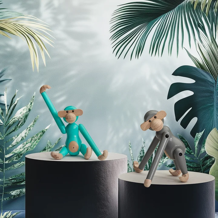 Kay Bojesen - Holz-Affe mini, grau