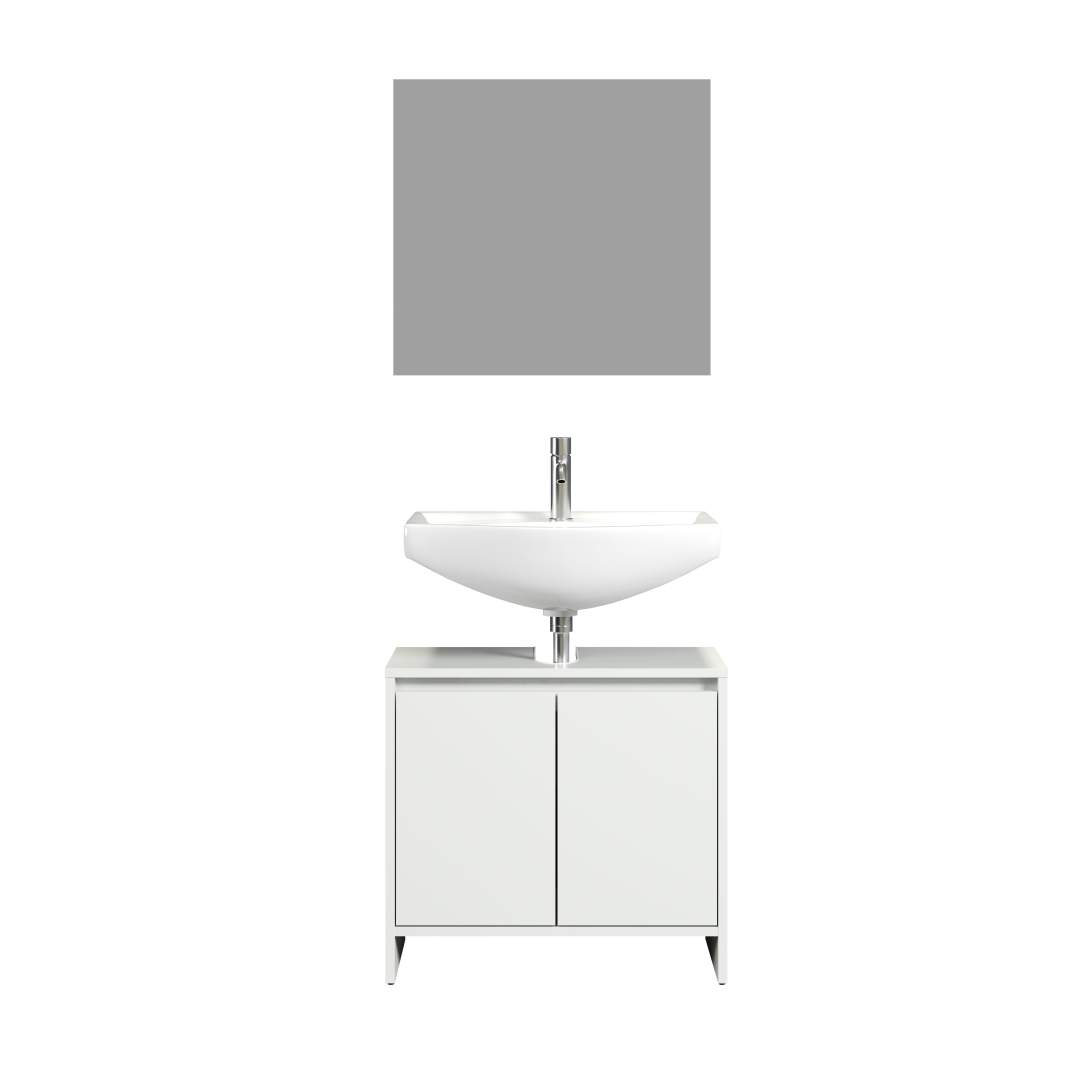 Basix badkamermeubelset, wit. 1 x 1 x 1 cm