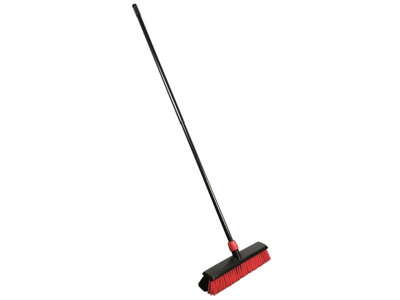 Edi Baur Besen Heavy duty mit Teleskopstiel, Schwarz Bodenwischer, 40 cm