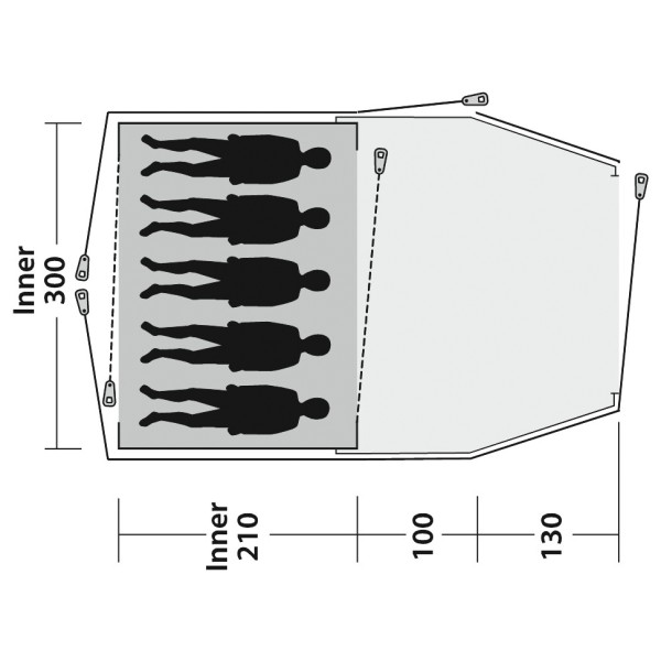 Outwell - Cloud 5 Plus - Tente de groupe