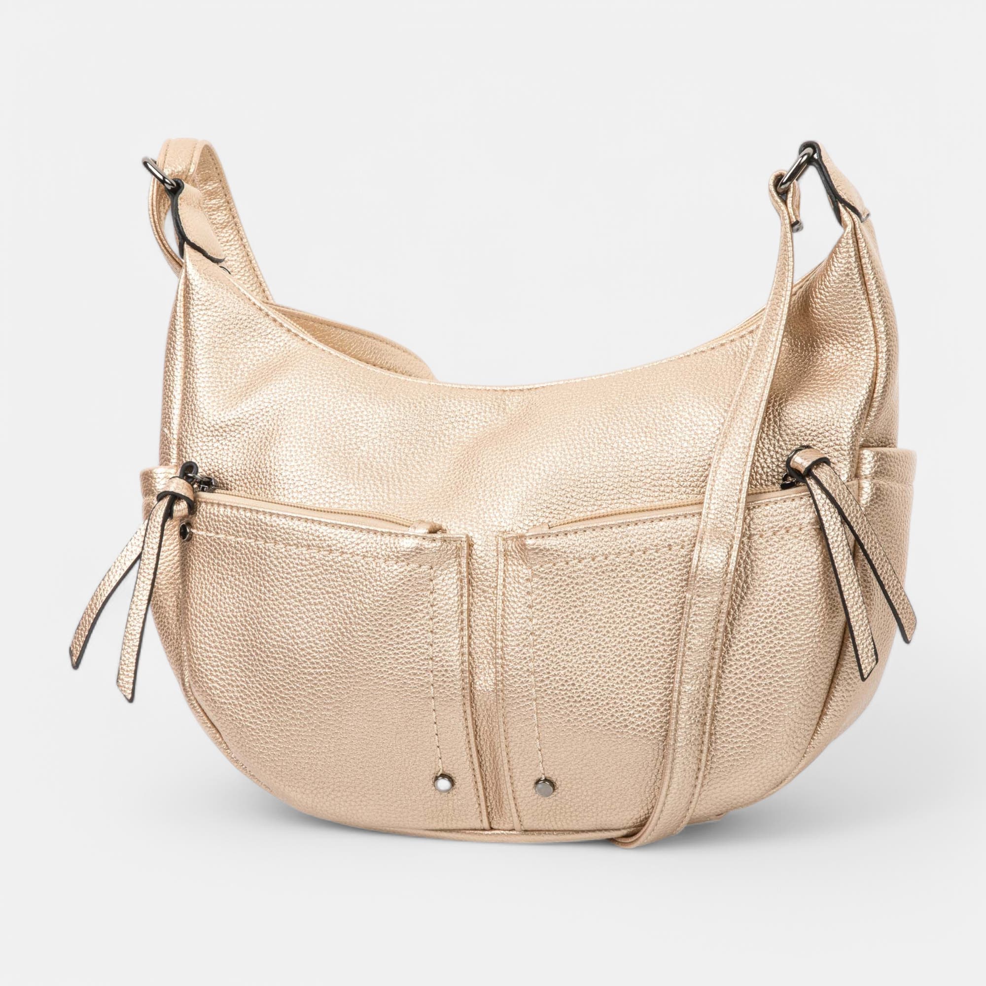 Sac bandoulière or