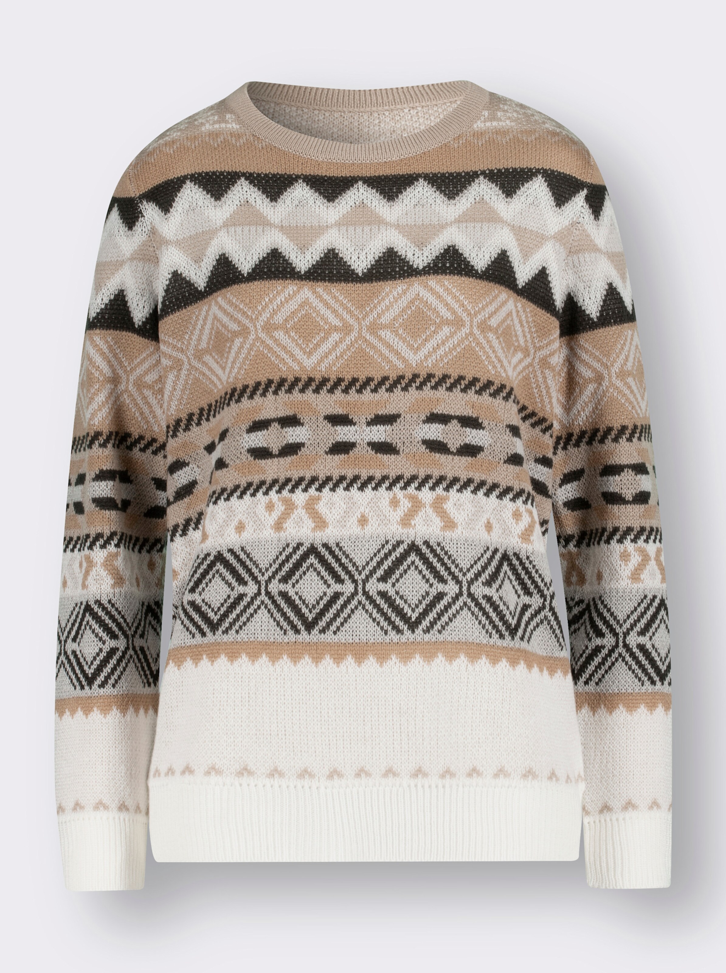 Jacquard-Pullover