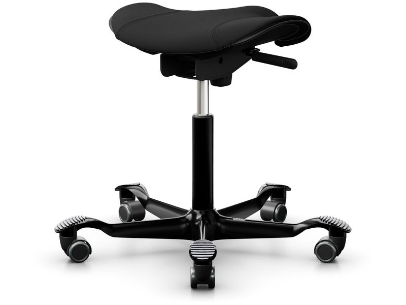 HÅG Drehstuhl Capisco Puls 8002 Schwarz Klassischer Hocker für Homeoffice oder Büro