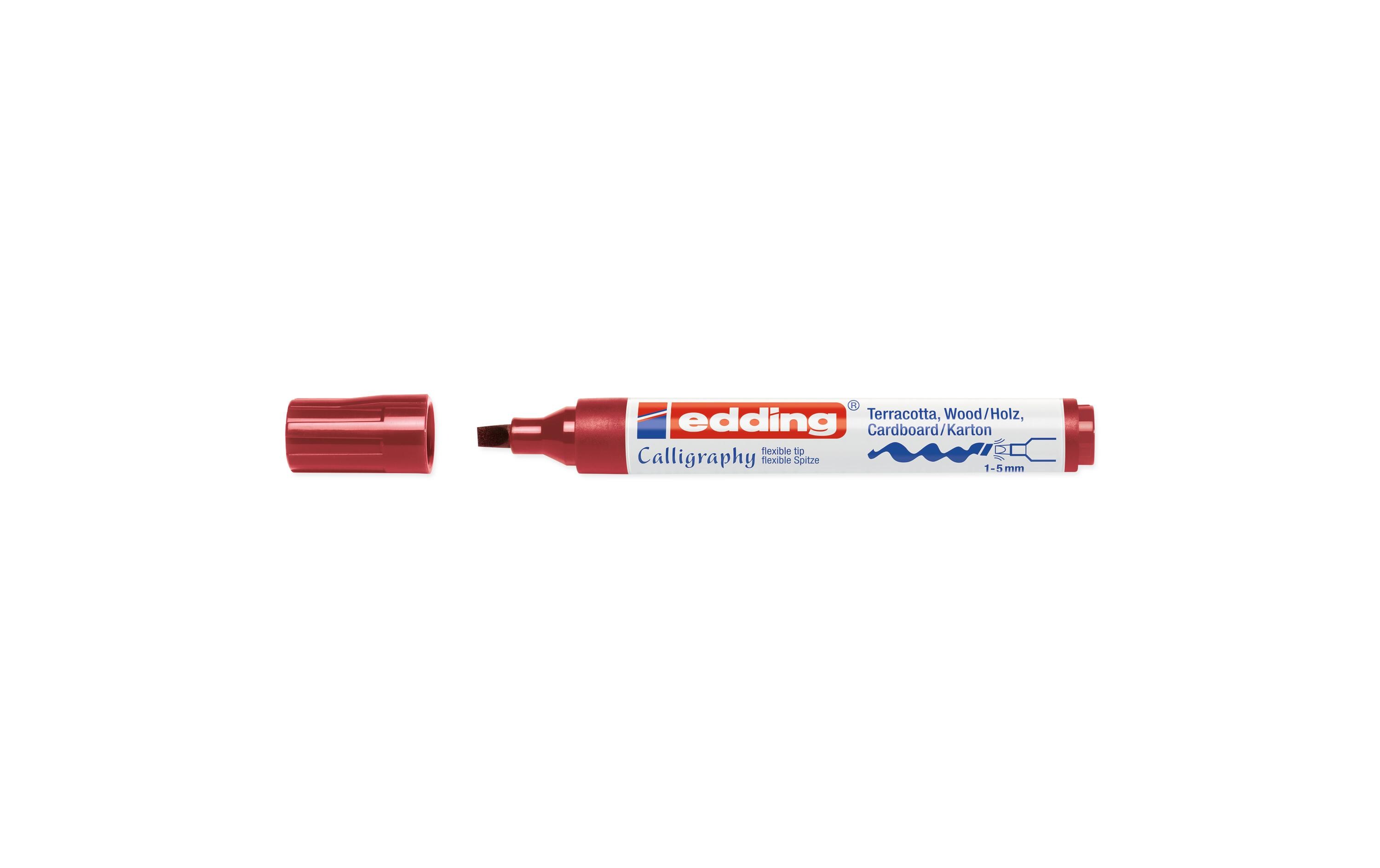 Kalligraphiemarker 1455 RotMarker mit Kalligrafiespitze