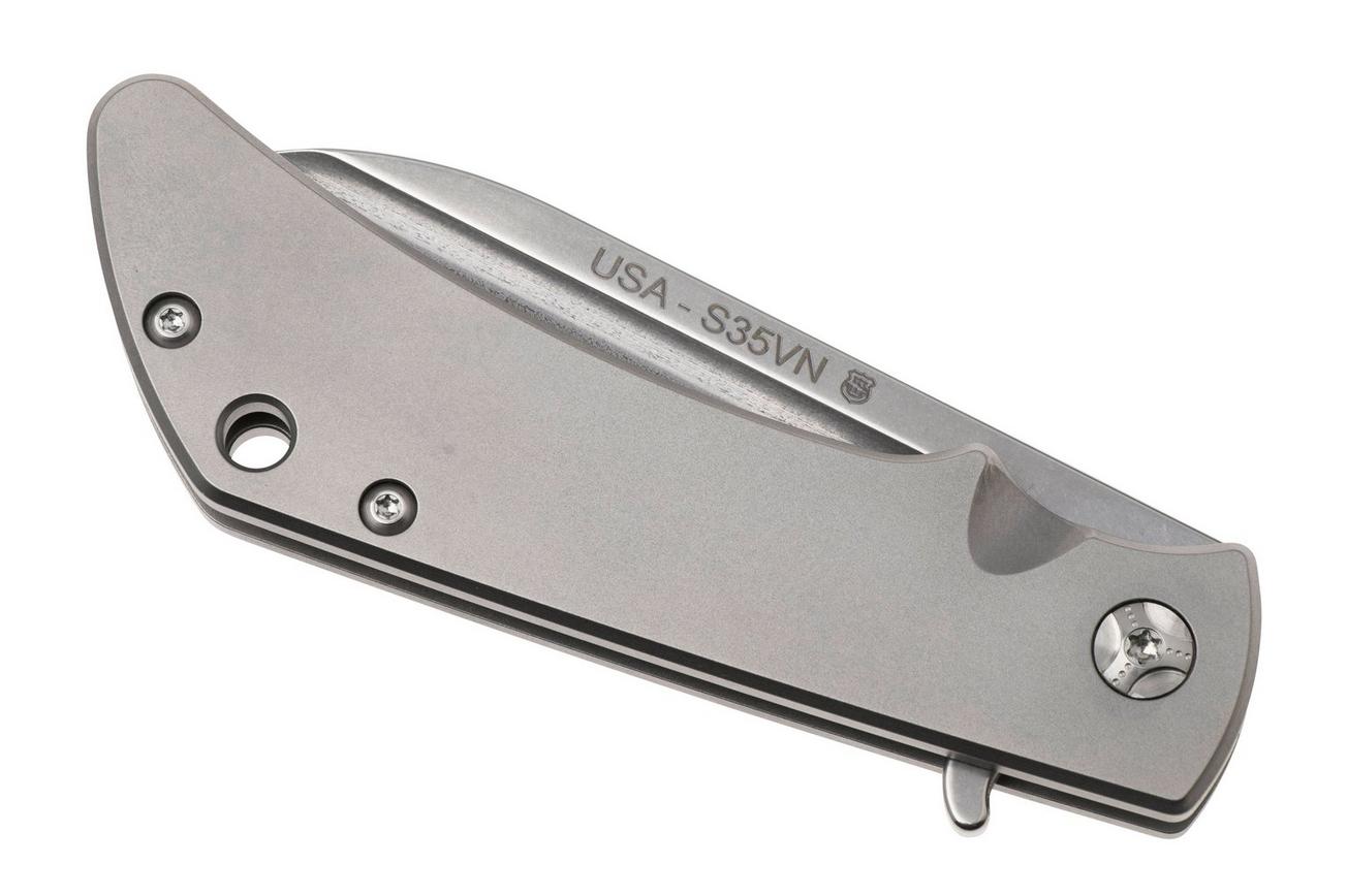 KA-BAR State & Union OSF SU6420, Stonewashed S35VN, Silver Titanium zakmes