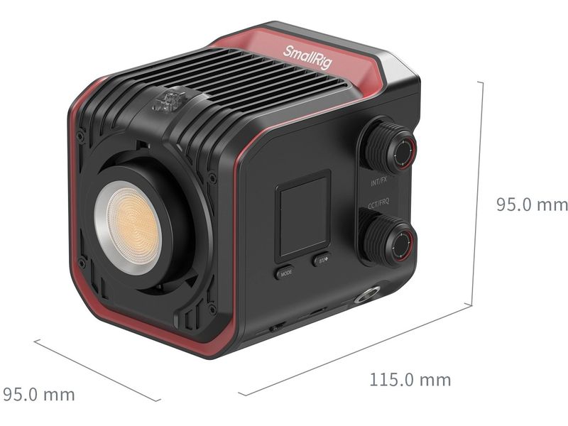 Smallrig Dauerlicht RC 100B COB LED Pro Version LED-Video-Licht mit Farbwiedergabeindex (CRI)