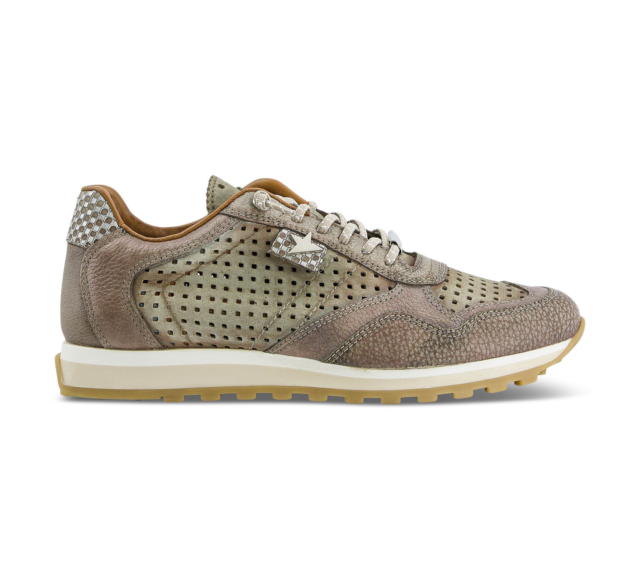 1874 by Walder Sneaker low beige/taupegrau