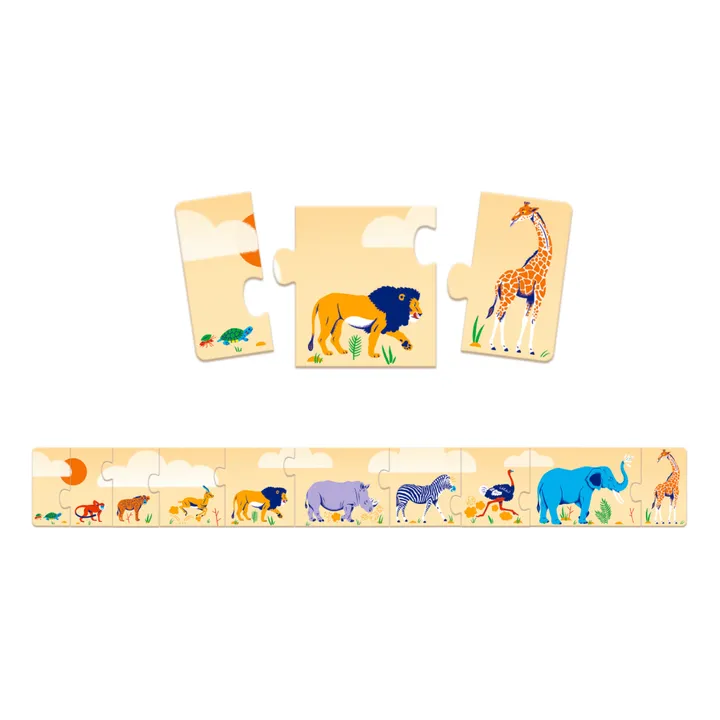 Djeco Puzzle frise Petits et grands - 10 pièces