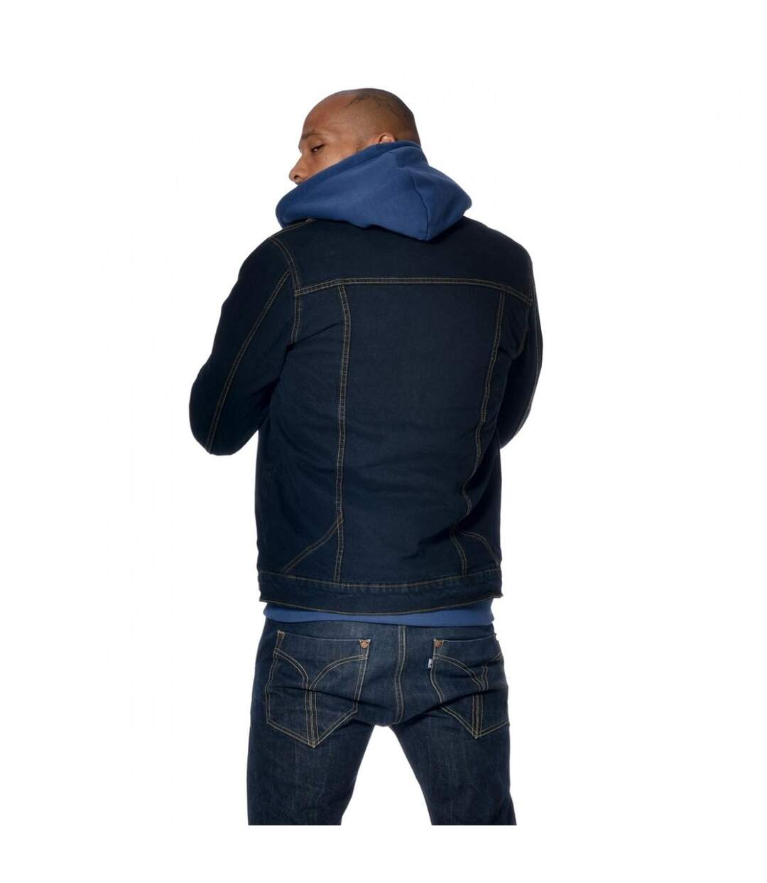 Veste Von Dutch homme denim doublée et col sherpa Bill