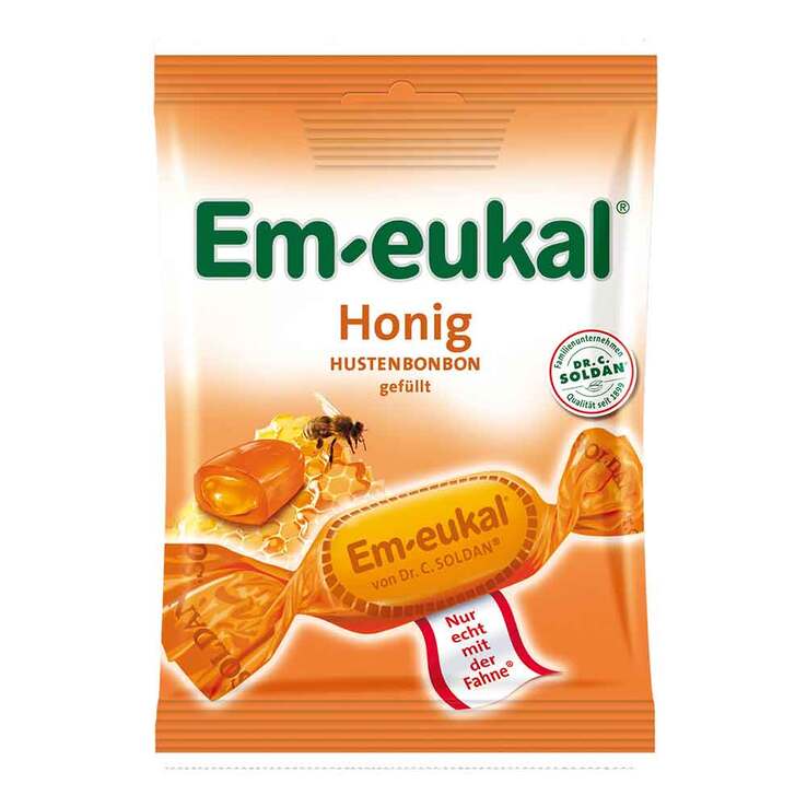 Em-eukal Halsbonbons Honig gefüllt zuckerhaltig, 75 g
