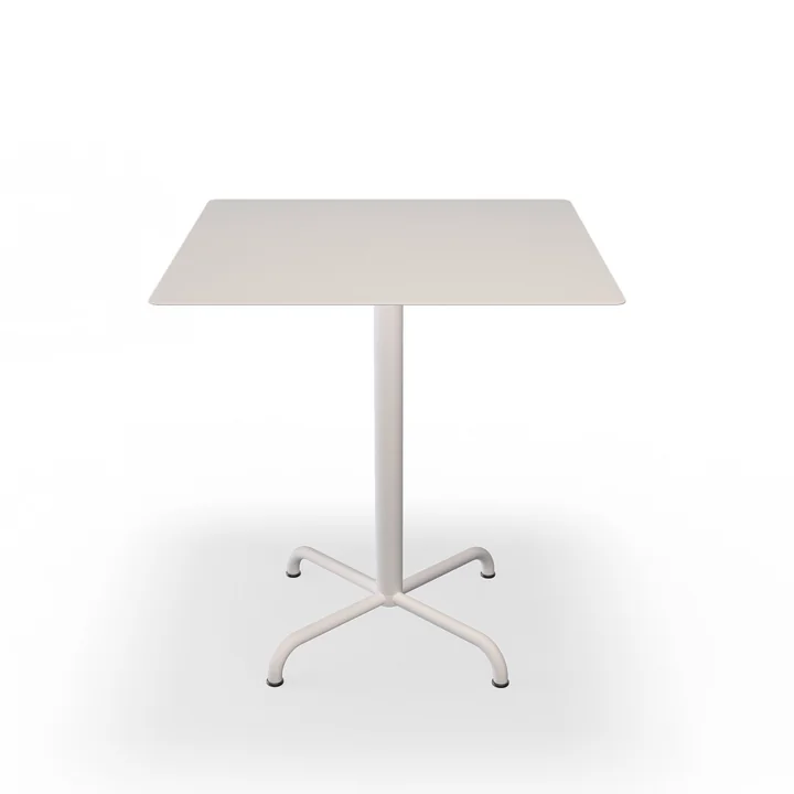 HOUE - Pico Gartentisch, 70 x 70 cm, Gestell 4-Stern, muted white