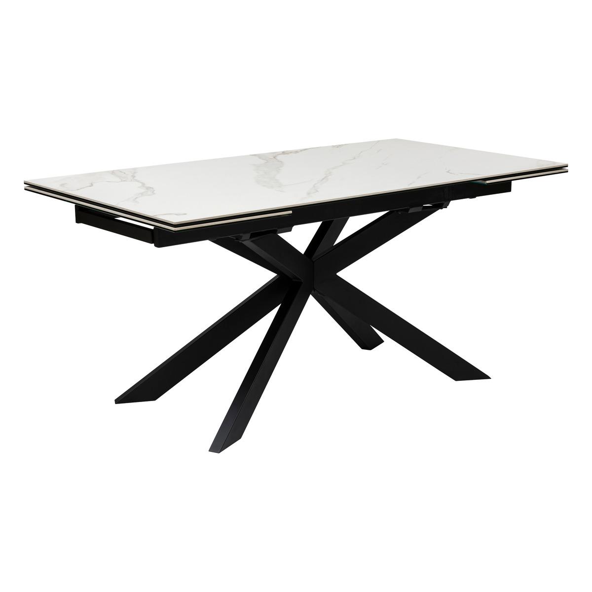TABLE A MANGER EXTENSIBLE BOOT BLANC D.160X90X76CM