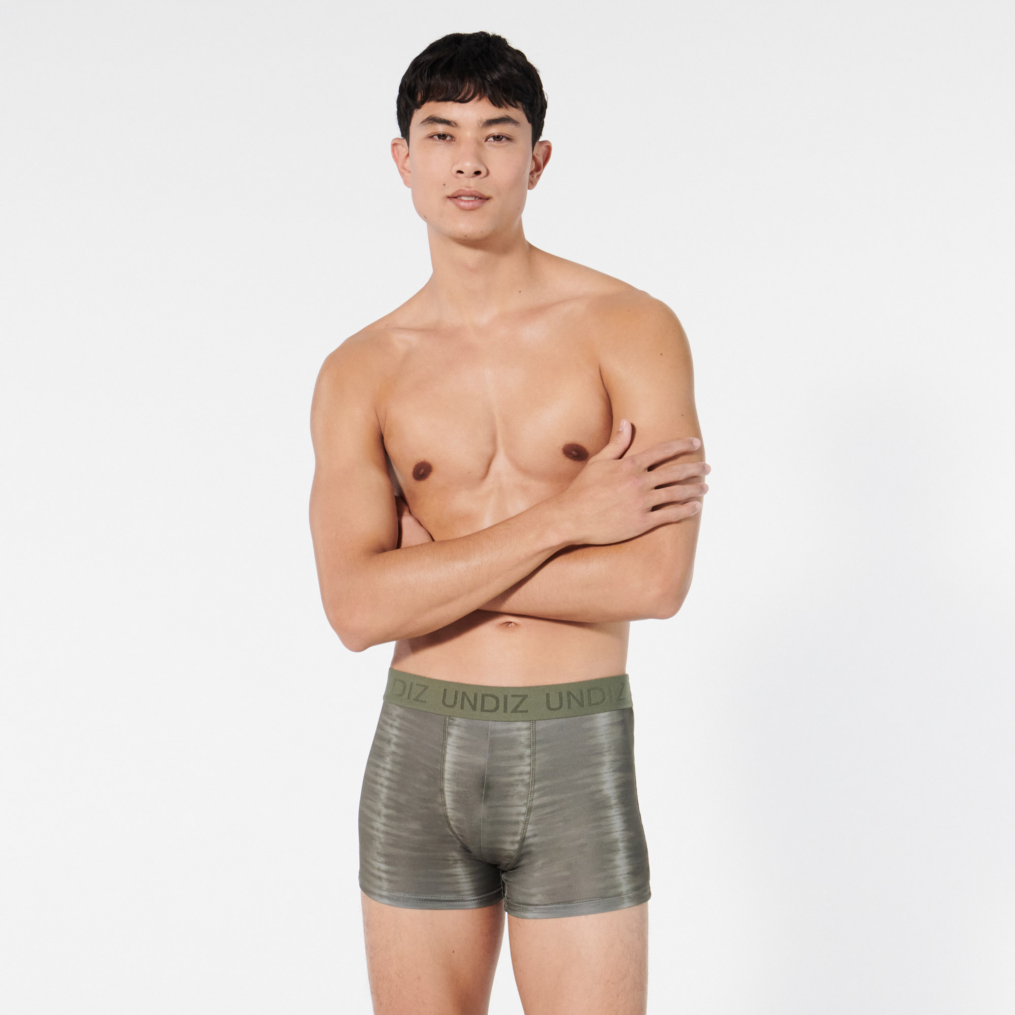Boxer uni en microfibre