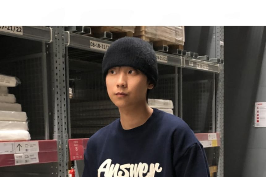 SeoulPop - Sweatshirt met losse pasvorm en letters