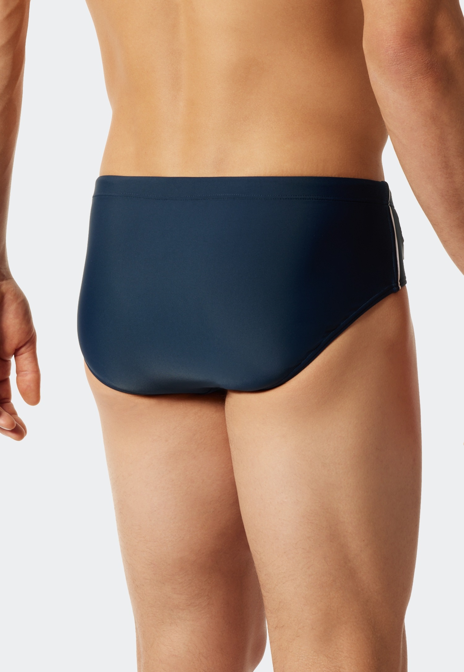 Schiesser Badeslip »Nautical Casual«, mit extra flacher Reissverschlusstasche