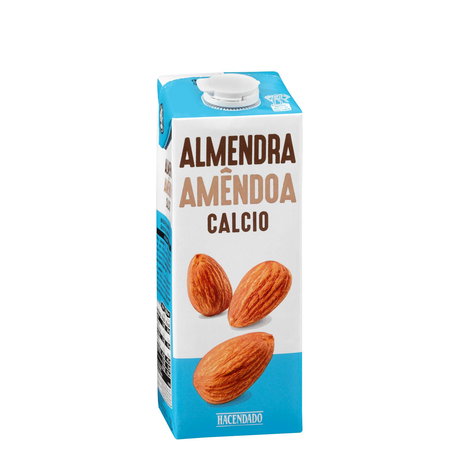 Boisson aux amandes Hacendado avec calcium