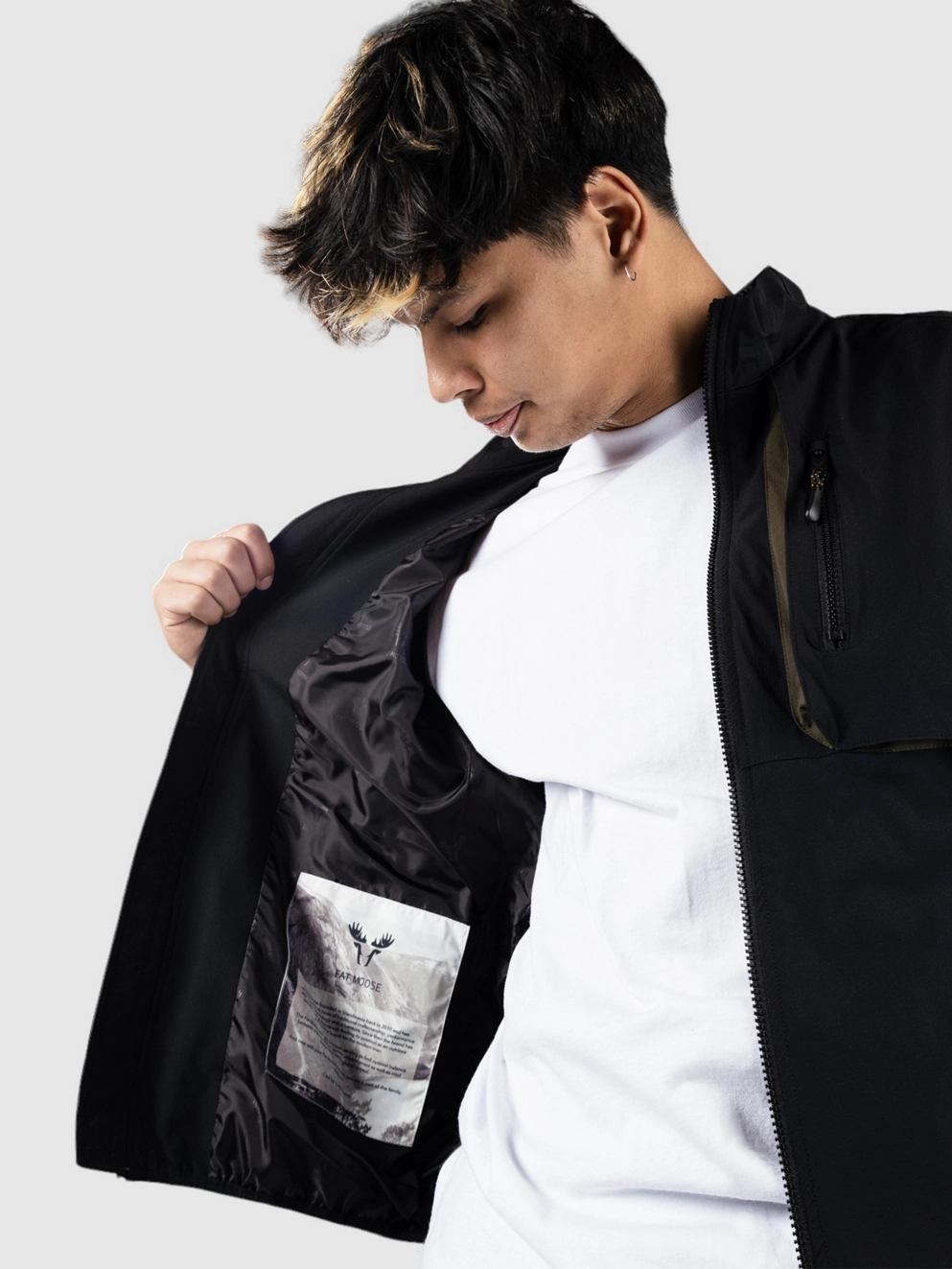 Fat Moose Track Jacket black/army