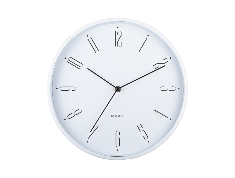 Wall Clock Regal Numbers KA5988RD Blush red