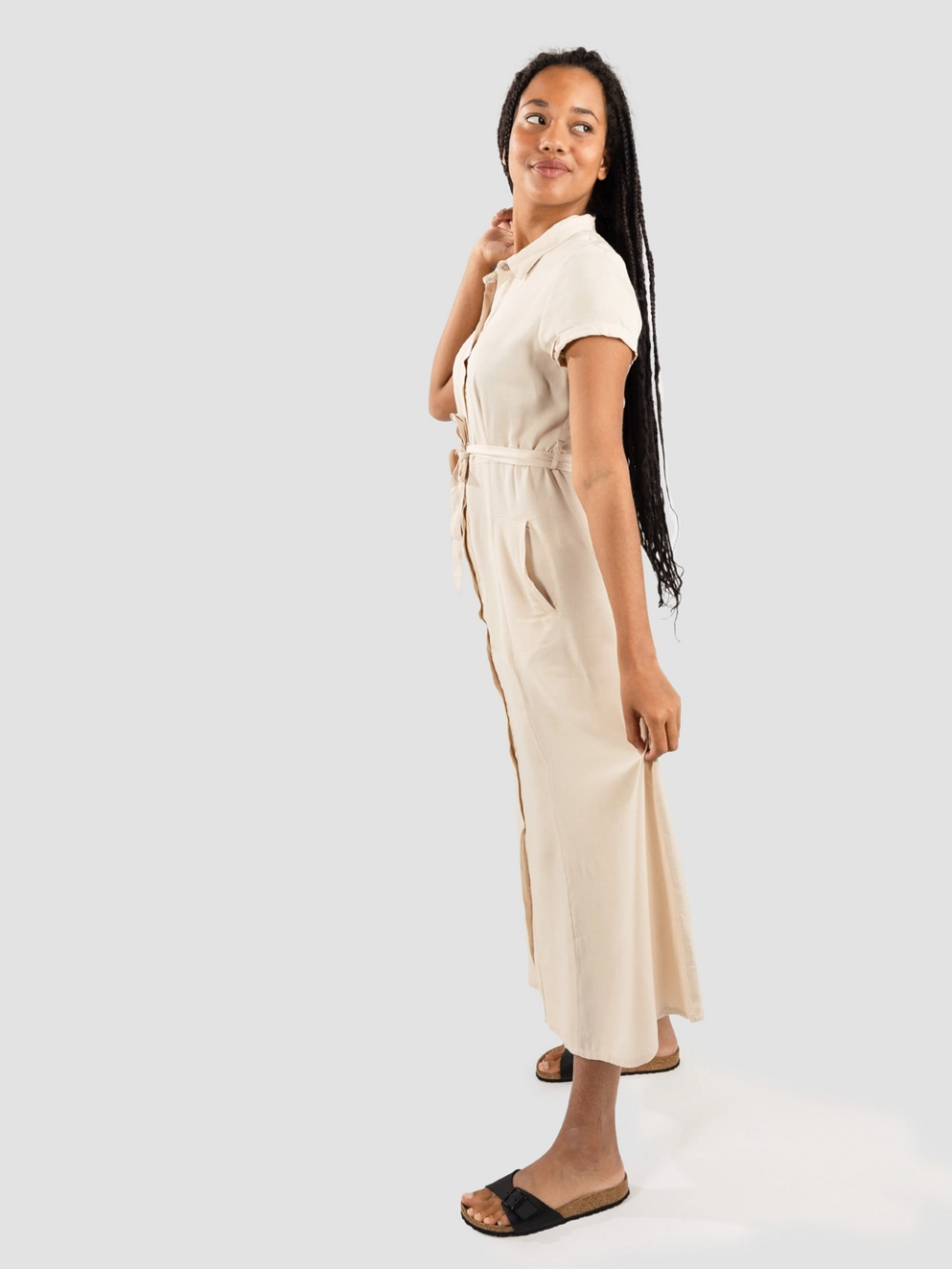 Iriedaily Civic Long Dress vanilla