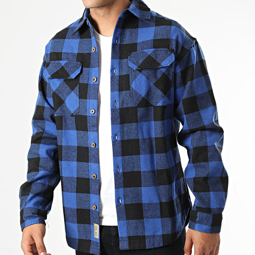 Surchemise 5124 Carreaux Bleu Marine Noir