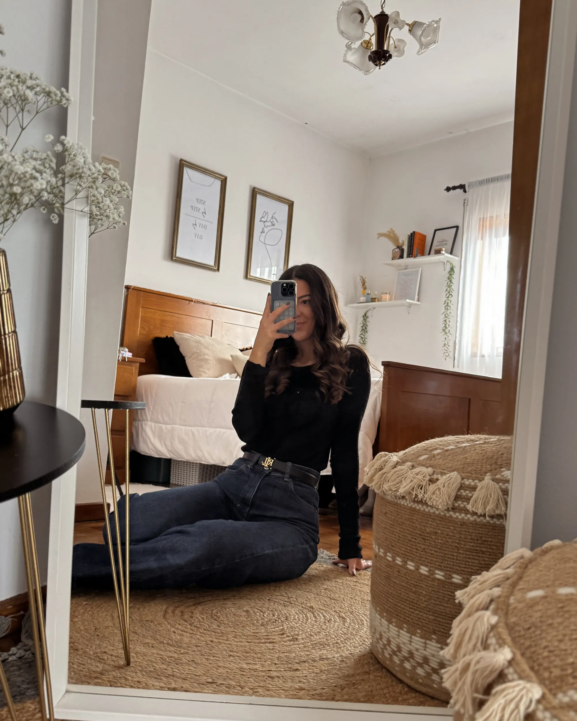 Vloerkleed MARTS Grijs ø 140 cm Jute
