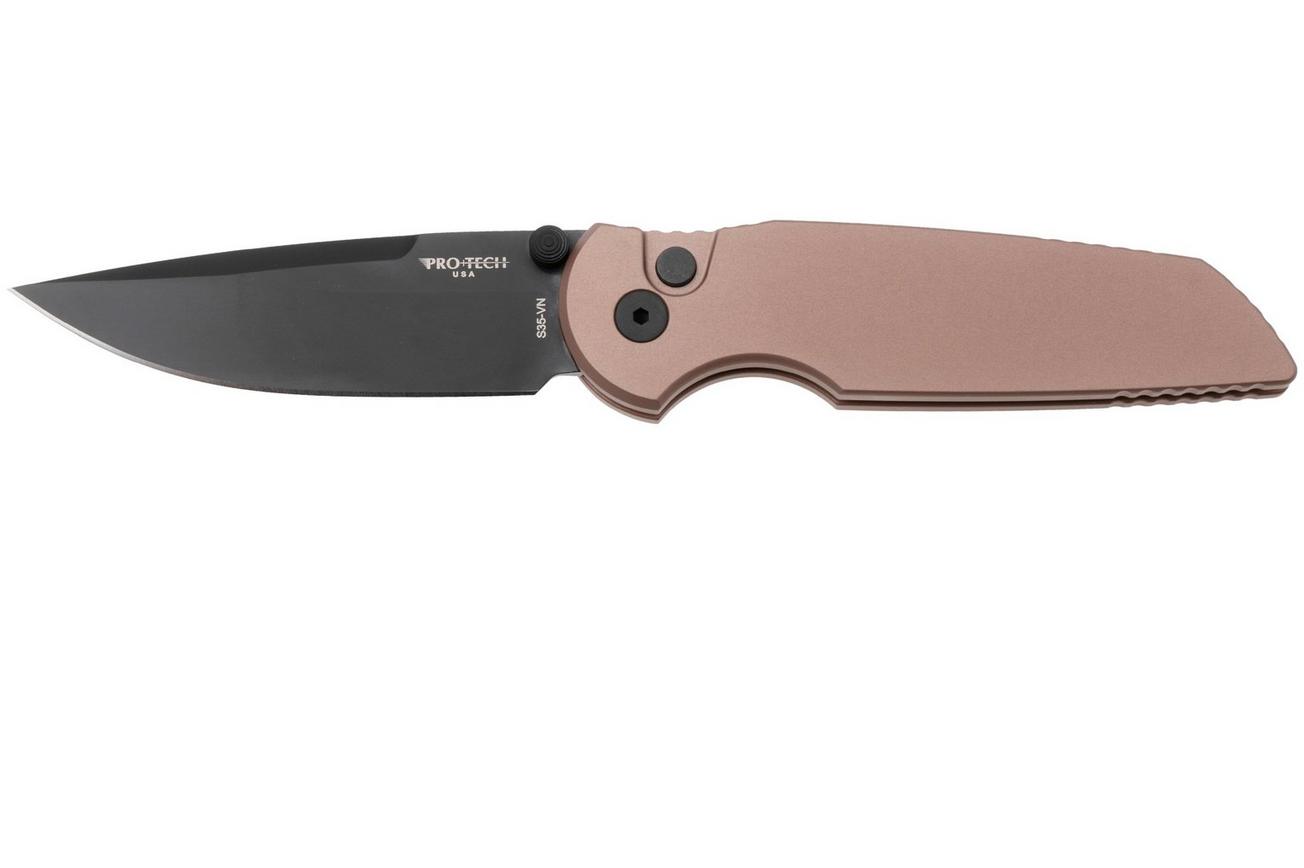 Pro-Tech TR-3 Integrity INT103-FDE, Black DLC CPM S35VN, Flat Dark Earth Aluminum, zakmes