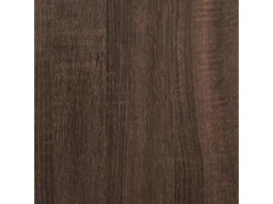 Coiffeuse et tabouret chêne marron 60x40x113,5 cm