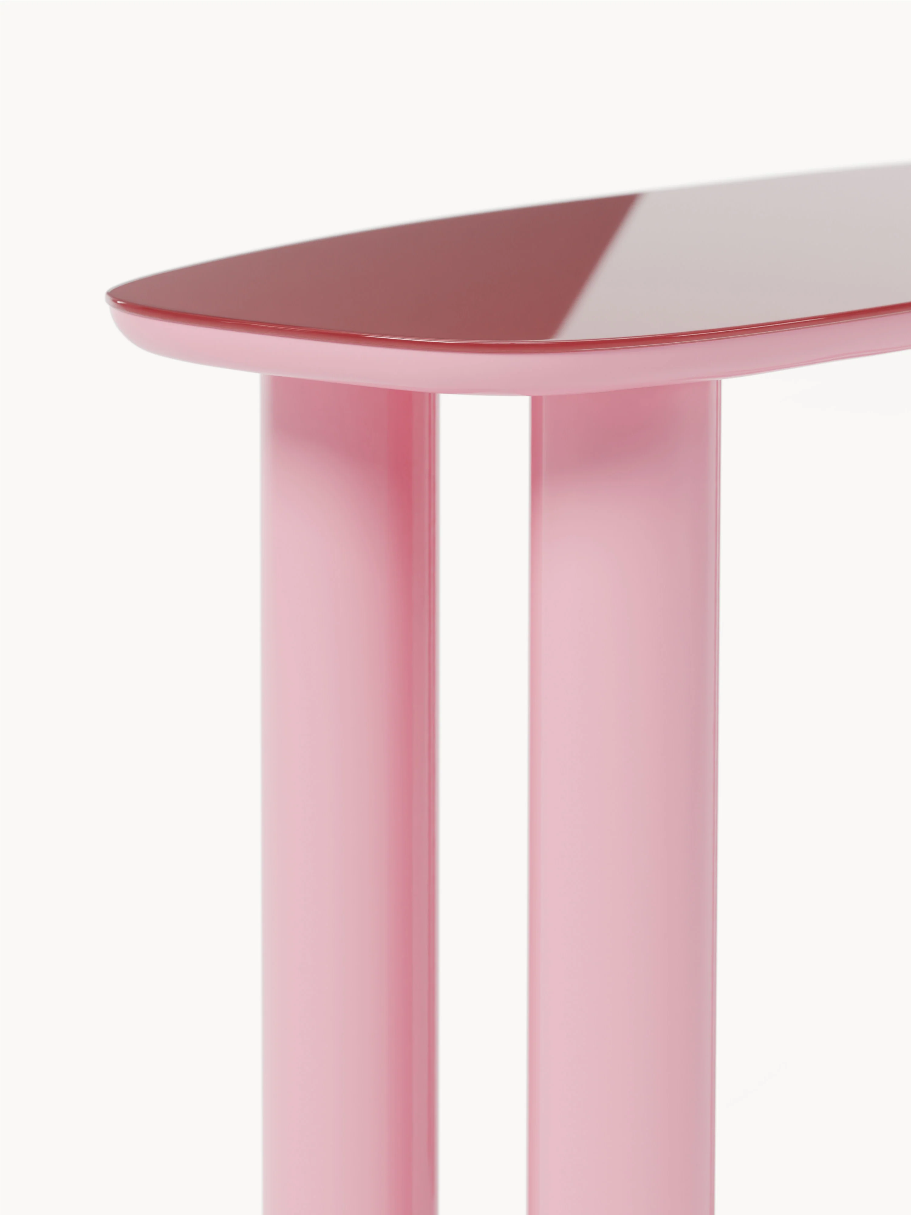 Wandtafel Beni met glazen tafelblad 1