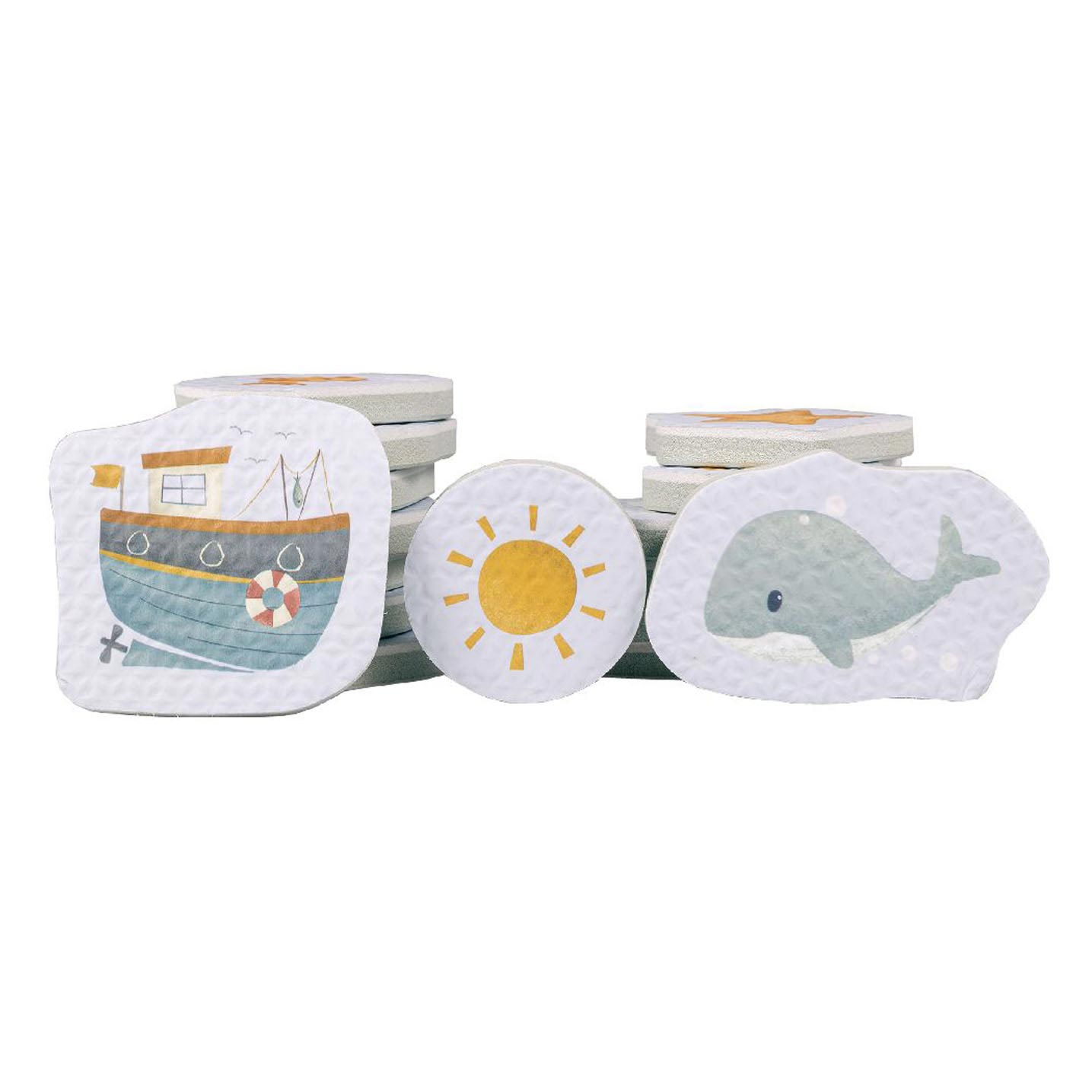 Little Dutch - Sailors Bay Bad Foam Figuren, 16dlg.