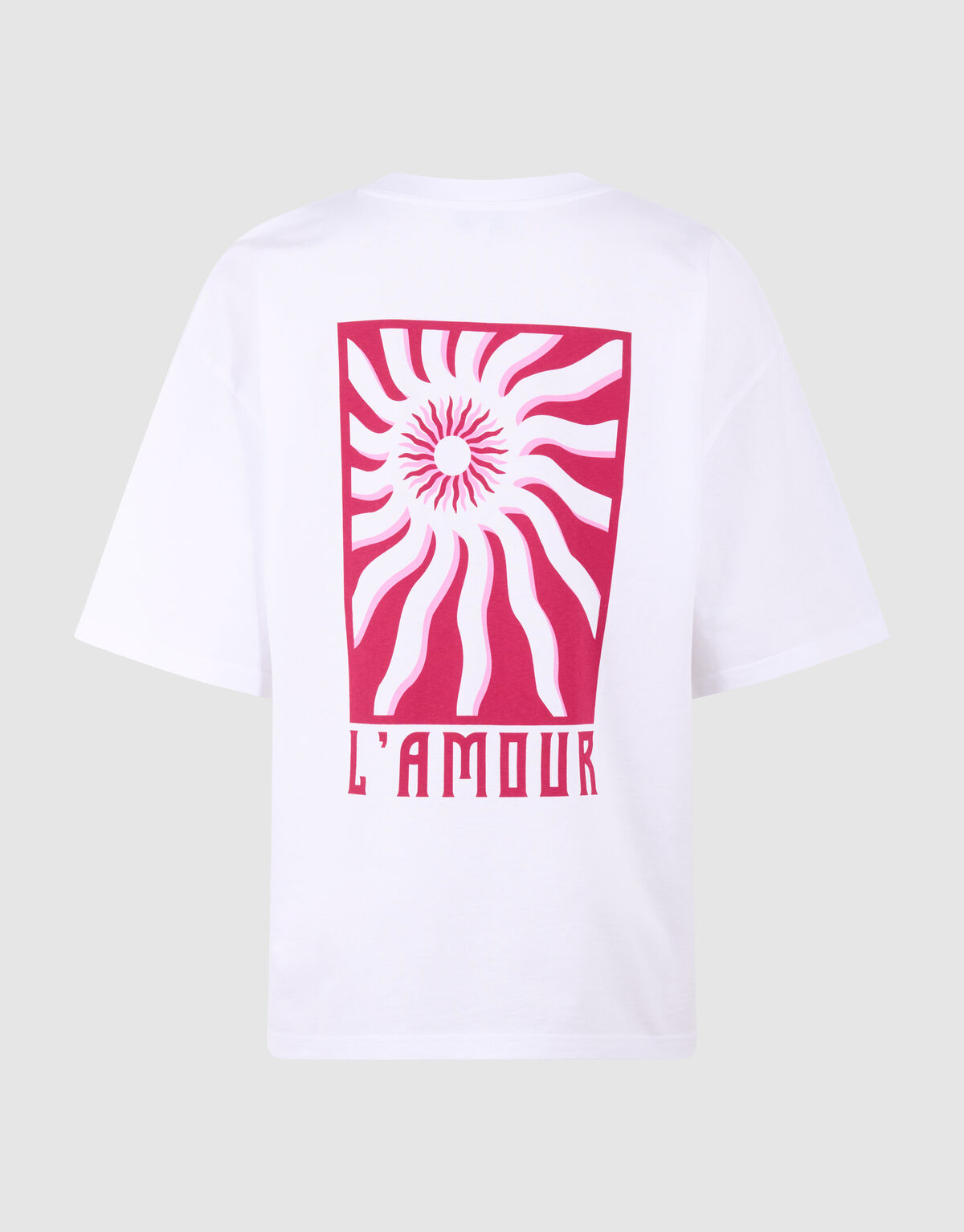 L'amour Artwork T-shirt Wit