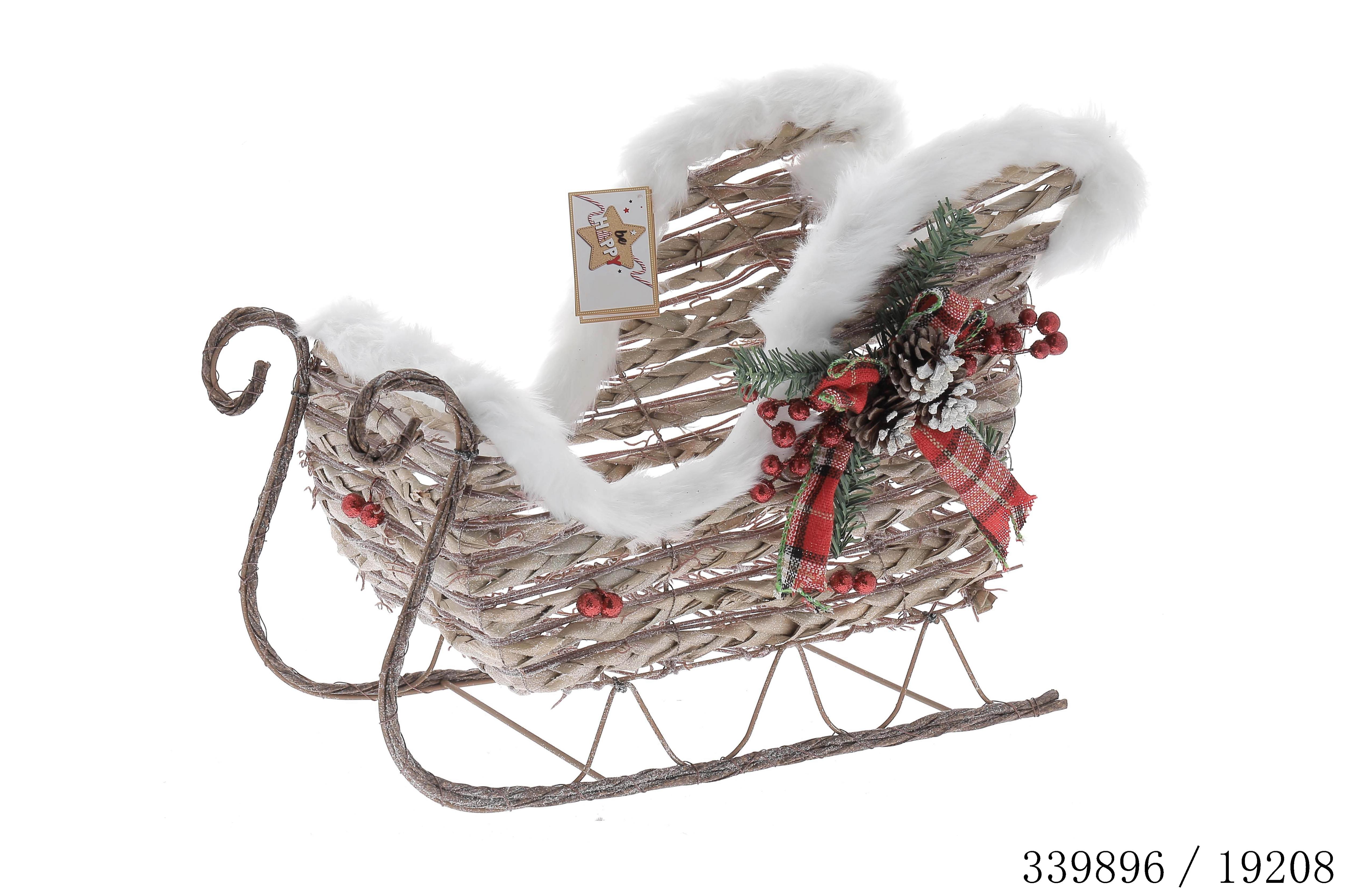 LUGE ROTIN 47X20X30CM NOEUD