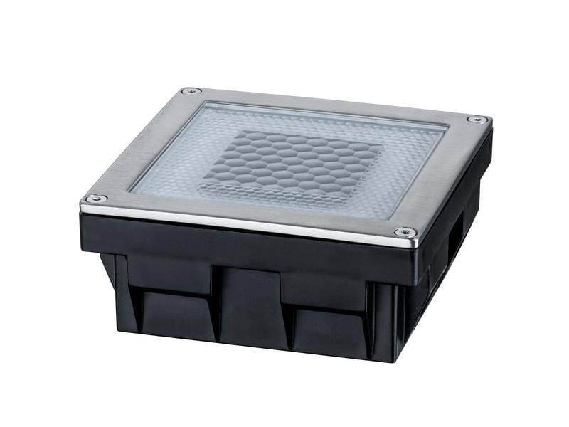 Paulmann Wegeleuchte LED Solar Cube, 0.24W, 2700K, Edelstah LED Bodeneinbauleuchte