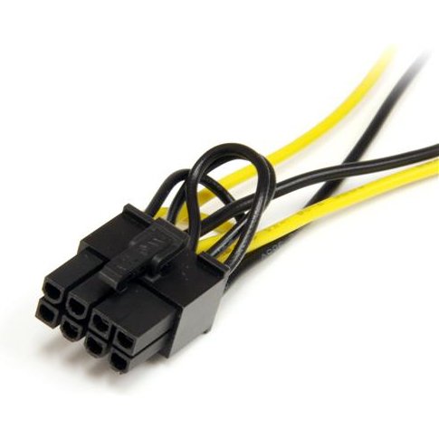 StarTech.com Câble adaptateur d'alimentation SATA vers carte vidéo PCI Express 8 broches de 15 cm