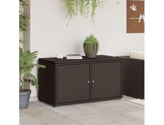 VIDAXL - Armoire de jardin Armoire de rangement jardin marron 110x55x60,5cm résine tres...