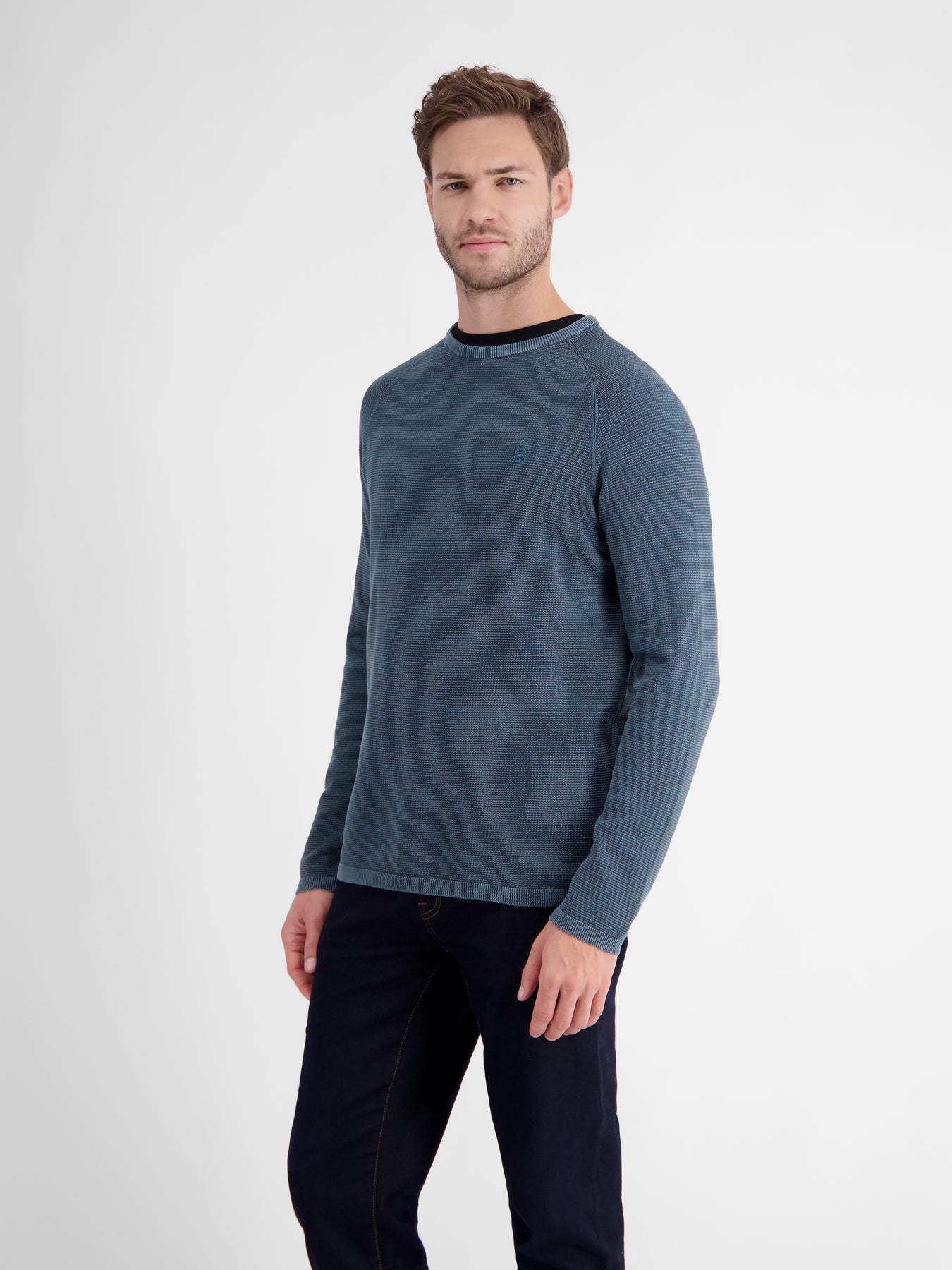 Strickpullover aus Strukturbaumwolle