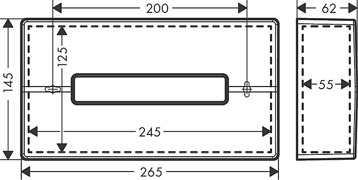 Distributeur de mouchoirs en papier aspect doré poli Hansgrohe