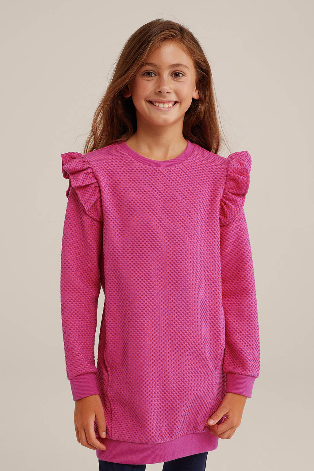 WE Fashion sweatjurk fuchsia