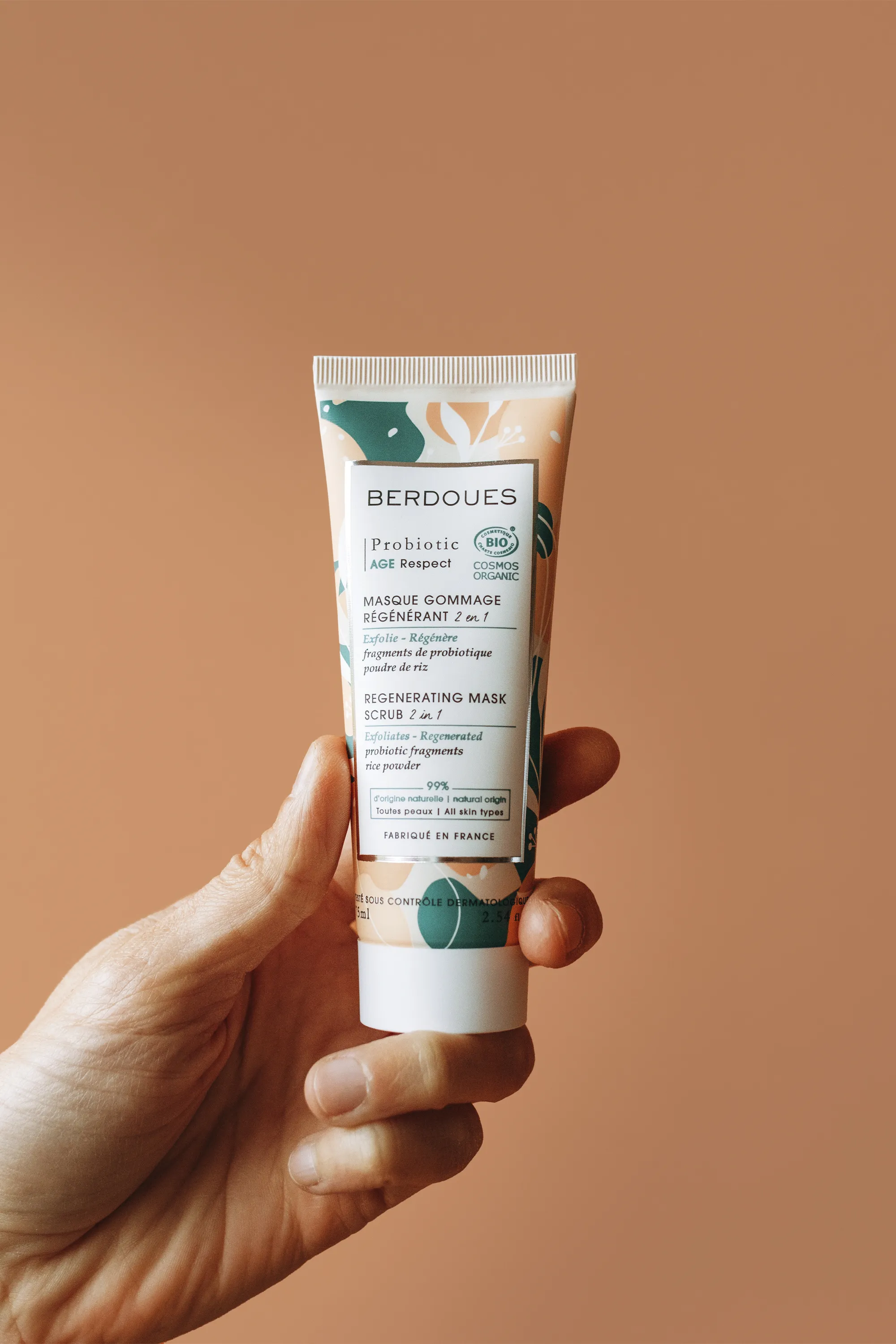 Berdoues Masque gommage régénérant 2 en 1 Probiotic-75 ml