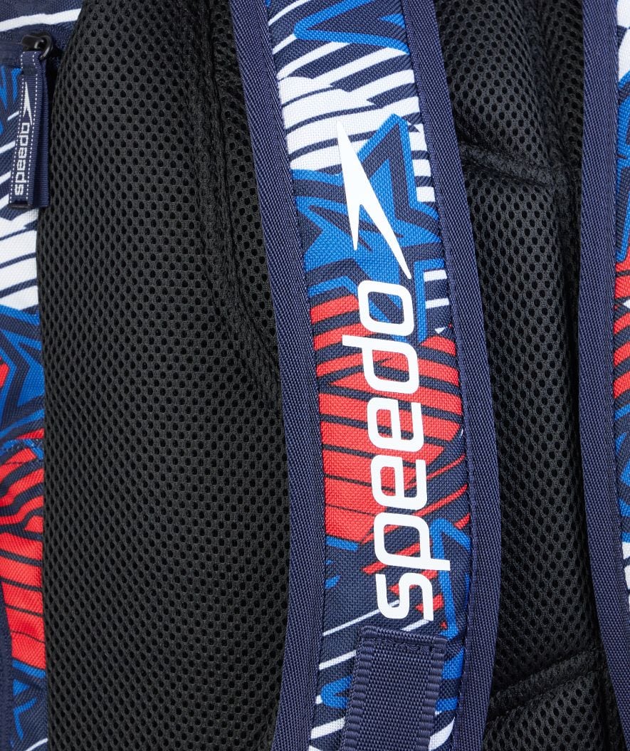 Speedo svømmetaske - Teamster 2.0 35L - Blå/rød