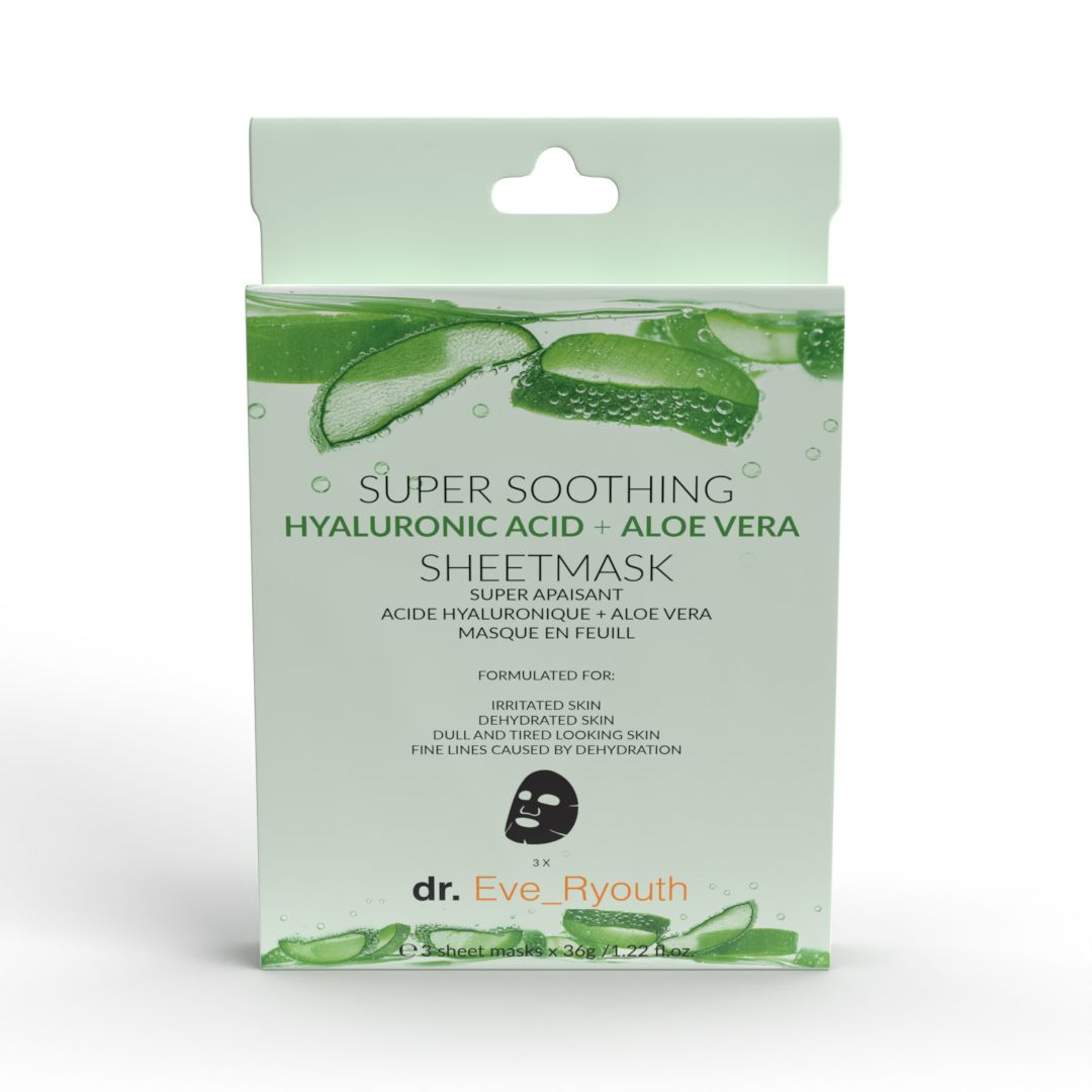 Dr. ever youth Super beruhigende Hyaluronsäure + Aloe Vera Maske