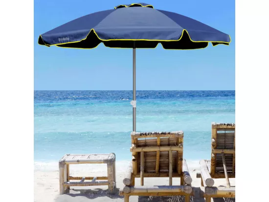 Parasol de plage 220 cm coupe-vent professionnel anti UV OmbraX