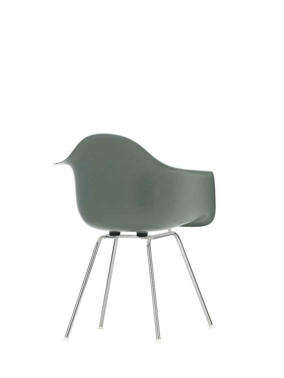 Vitra Eames DAX Fiberglass stoel chroom, sea foam green